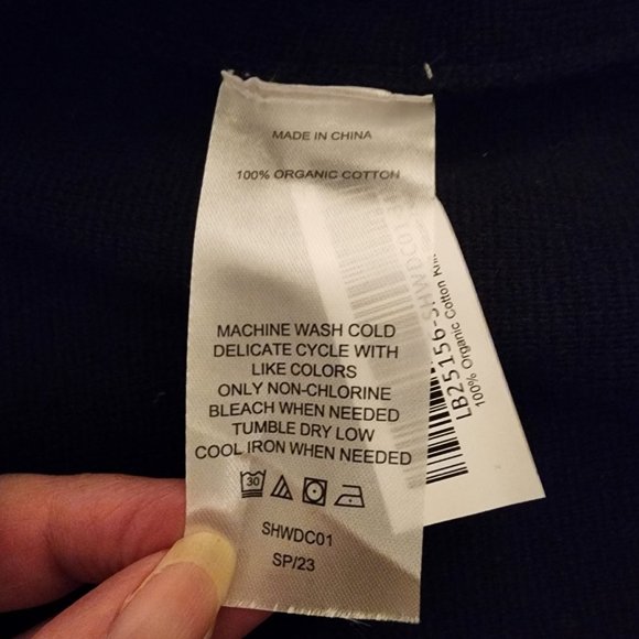 Quince 100% Organic Cotton Knit Blazer NWT Black Large - Picture 6 of 6